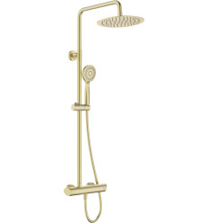 Deszczownica z baterią prysznicową złoto szczotkowane Arnika Deante (NAC R1QK)