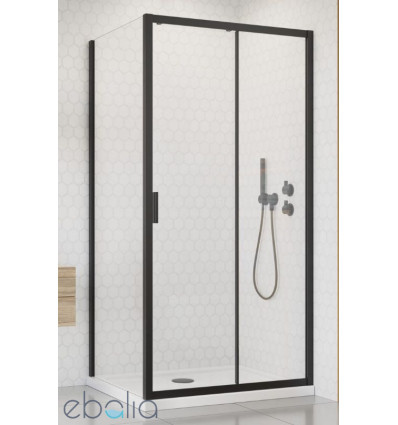 Kabina prysznicowa 100x80 Alienta Black DWJ+S Radaway (10260100-54-01 + 10270080-54-01)