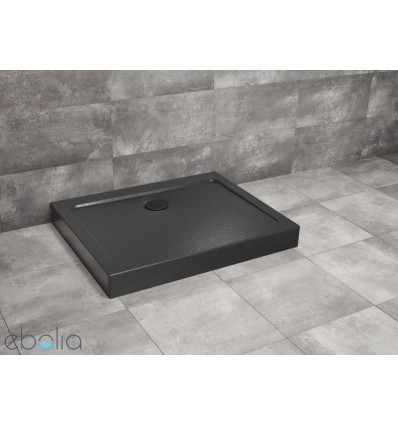Brodzik prostokątny 90x80 Doros D Compact Stone Black Radaway (SDRD9080-05-54S)