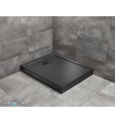 Brodzik prostokątny 90X70 Doros F Compact Stone Black Radaway (SDRFP9070-05-54S)