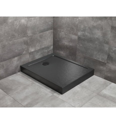 Brodzik prostokątny 90X70 Doros F Compact Stone Black Radaway (SDRFP9070-05-54S)