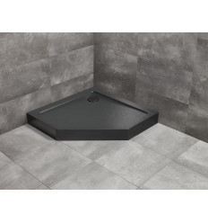 Brodzik pięciokątny 80x80 Doros PT Compact Stone Black Radaway (SDRPT8080-05-54S)