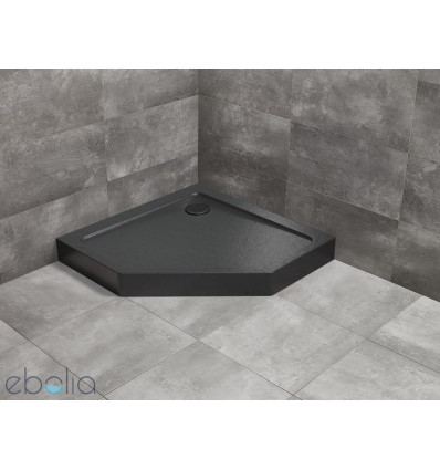 Brodzik pięciokątny 80x80 Doros PT Compact Stone Black Radaway (SDRPT8080-05-54S)