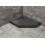 Brodzik pięciokątny 100x80 Doros PT E Lewy Compact Stone Black Radaway (SDRPTP1080-05-54SL)