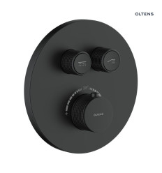 Bateria wannowo-prysznicowa podtynkowa termostatyczna czarny mat Onega Oltens (34601300)