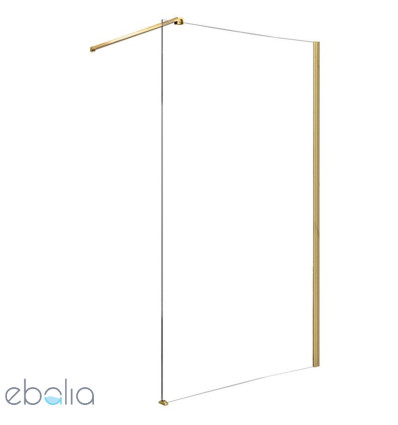 Ścianka prysznicowa 120x195 Aero Gold Brush Rea (REA-K4702)