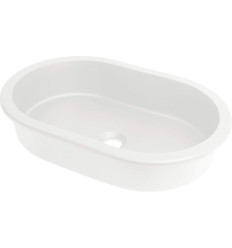 Umywalka granitowa podblatowa/wpuszczana owalna alabaster Silia Deante (CQS AU6U)