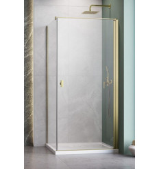 Kabina prysznicowa 80x70 Nes Brushed Gold KDJ I Radaway (10022080-99-01R + 10039070-01-01)
