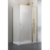 Kabina prysznicowa 80x70 Nes Brushed Gold KDJ II Radaway (10032080-99-01R + 10039070-01-01)