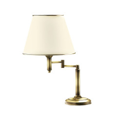 Klasyczna łamana duża lampa gabinetowa złota patynowana Classic Jupiter (p.CLL ł)