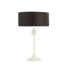 Klasyczna lampa gabinetowa biała Kaszmir Jupiter (KS L bi)