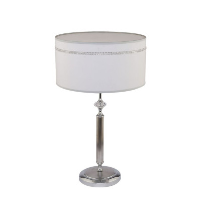 Klasyczna lampa gabinetowa srebrna chromowana z kryształami Julia ii Jupiter (JU L H)