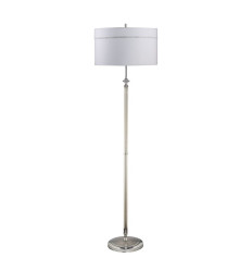 Klasyczna lampa podłogowa srebrna chromowana z kryształami Julia ii Jupiter (JU P H)