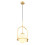 Lampa 1-punktowa mosiądz czerń Rosso Jupiter (RO 1 ms)