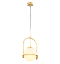 Lampa 1-punktowa mosiądz czerń Rosso Jupiter (RO 1 ms)