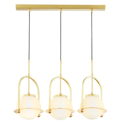 Lampa 3-punktowa mosiądz czerń 1913 Rosso Jupiter (RO 3 ms)