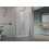 Kabina prysznicowa 80x70 Nes Brushed Gold KDJ B Radaway (10025080-99-01R + 10039070-01-01)