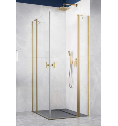 Kabina prysznicowa 80x80 Nes Brushed Gold KDD II Radaway (10031080-99-01L + 10031080-99-01R)