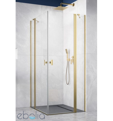 Kabina prysznicowa 80x80 Nes Brushed Gold KDD II Radaway (10031080-99-01L + 10031080-99-01R)