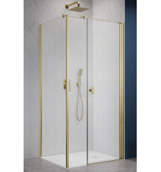 Kabina prysznicowa 100x70 Nes Brushed Gold KDS I Radaway (10023100-99-01R + 10043070-99-01)