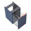 Komoda 40 z koszem cargo Soho navy blue mat Elita (RE080402047030)