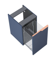 Komoda 40 z koszem cargo Soho navy blue mat Elita (RE080402047030)