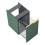 Komoda 40 z koszem cargo Soho forest green mat Elita (RE080402047010)