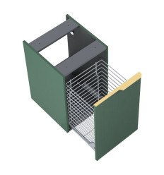 Komoda 40 z koszem cargo Soho forest green mat Elita (RE080402047010)