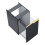 Komoda 40 z koszem cargo Soho black mat Elita (RE080402047160)