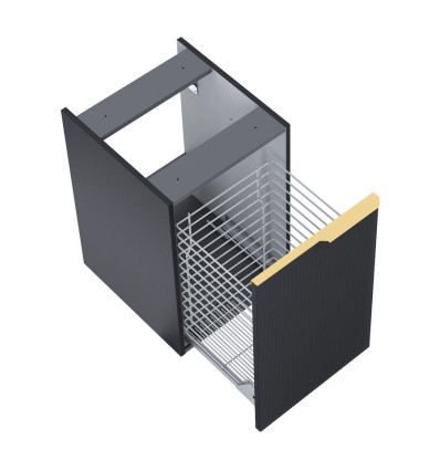 Komoda 40 z koszem cargo Soho black mat Elita (RE080402047160)
