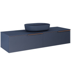 Komoda 160 slim 2S Soho navy blue mat Elita (RE081604047030)
