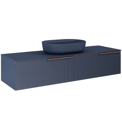 Komoda 160 slim 2S Soho navy blue mat Elita (RE081604047030)