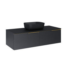 Komoda 120 slim 2S Soho black mat Elita (RE081204047160)