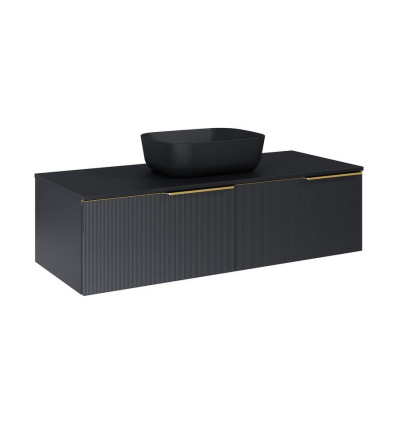 Komoda 120 slim 2S Soho black mat Elita (RE081204047160)