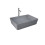 Umywalka slim nablatowa prostokątna 50x36 cm szary mat Feeling RAK Ceramics (FEECT5000503A)