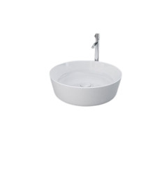 Umywalka slim nablatowa okrągła 42 cm biały połysk Feeling RAK Ceramics (FEECT42000AWHA)
