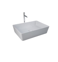 Umywalka slim nablatowa prostokątna 50x36 cm biały mat Feeling RAK Ceramics (FEECT5000500A)