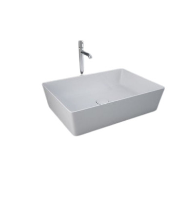 Umywalka slim nablatowa prostokątna 50x36 cm biały mat Feeling RAK Ceramics (FEECT5000500A)