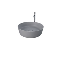 Umywalka slim nablatowa okrągła 42 cm szara mat Feeling RAK Ceramics (FEECT4200503A)