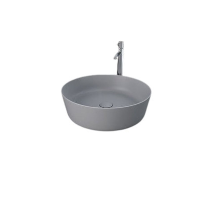 Umywalka slim nablatowa okrągła 42 cm szara mat Feeling RAK Ceramics (FEECT4200503A)