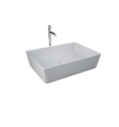 Umywalka slim nablatowa prostokątna 50x36 cm biały połysk Feeling RAK Ceramics (FEECT5000AWHA)