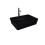 Umywalka slim nablatowa prostokątna 50x36 cm czarny mat Feeling RAK Ceramics (FEECT5000504A)