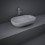 Umywalka slim nablatowa owalna 55x35 cm szary mat Feeling RAK Ceramics (FEECT5500503A)