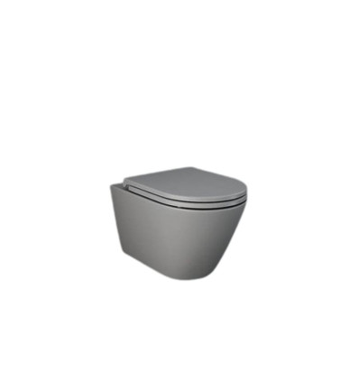 Miska wc podwieszana 52x36 cm szary mat Feeling RAK Ceramics (RST23503A)