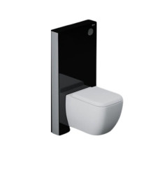 Ecofix zestaw natynkowy monoblok czarny do miski wc podwieszanej RAK Ceramics (FS04RAKCABBLK)