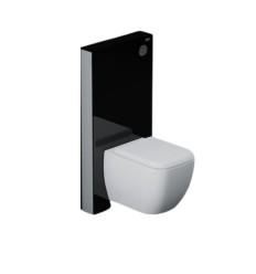 Zestaw natynkowy monoblok czarny do miski wc podwieszanej Ecofix RAK Ceramics (FS04RAKCABBLK)