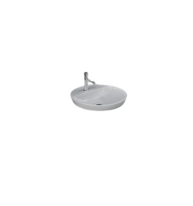 Umywalka wpuszczana okrągła 42x42 cm z otworem biały połysk Rak - variant RAK Ceramics (VARDI14201AWHA)