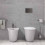 Miska wc stojąca 52x38 cm biały połysk Sensation RAK Ceramics (SENWC1346AWHA)