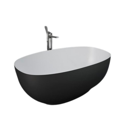 Wanna wolnostojąca 140 cm czarny mat Rak - cloud RAK Ceramics (CLOBT14075504)