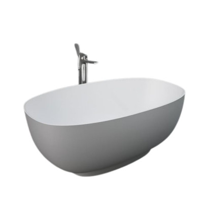 Wanna wolnostojąca 140 cm szary mat Rak - cloud RAK Ceramics (CLOBT14075503)